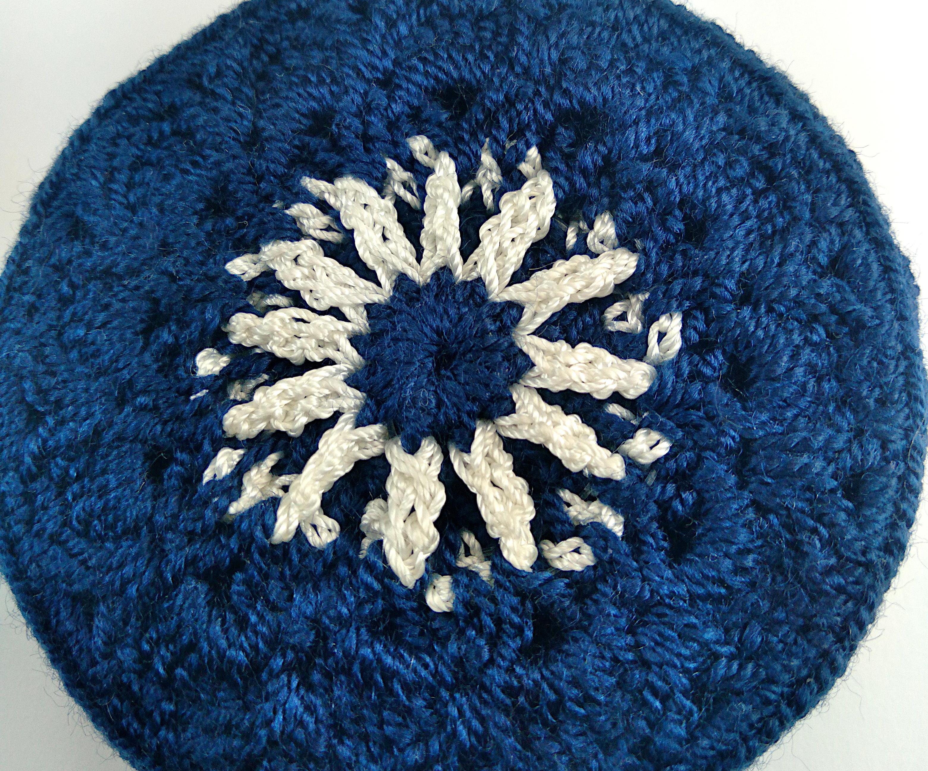 Crochet Round Box With Openwork Top