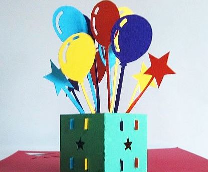 Birthday pop up card