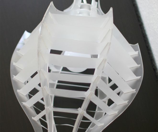 Laser cut hanging lamp shade