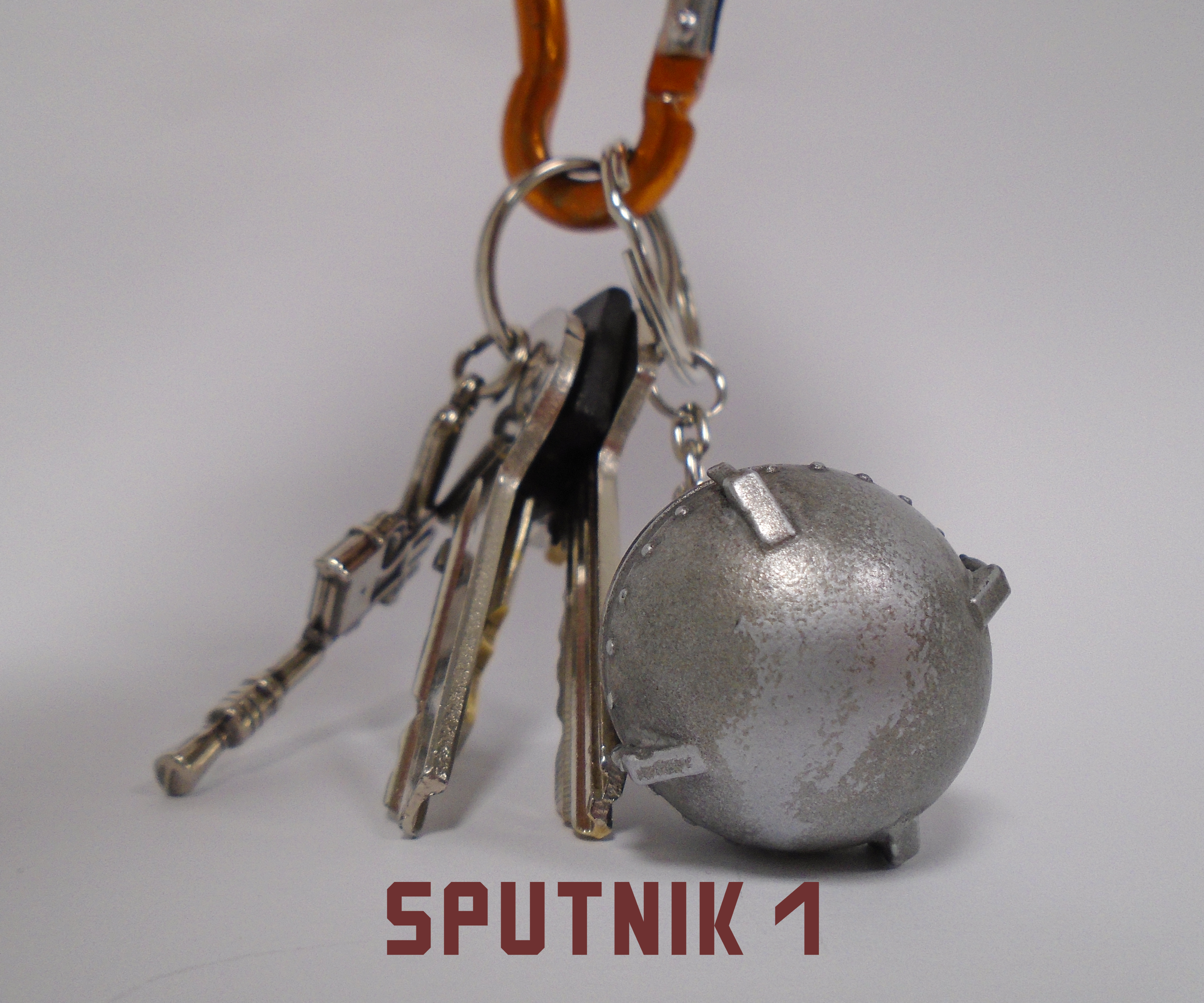 3D Printed Sputnik 1 Keychain