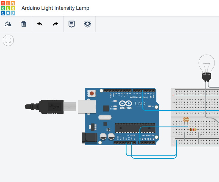 Arduino Light Intensity Lamp; QUICK AND EASY
