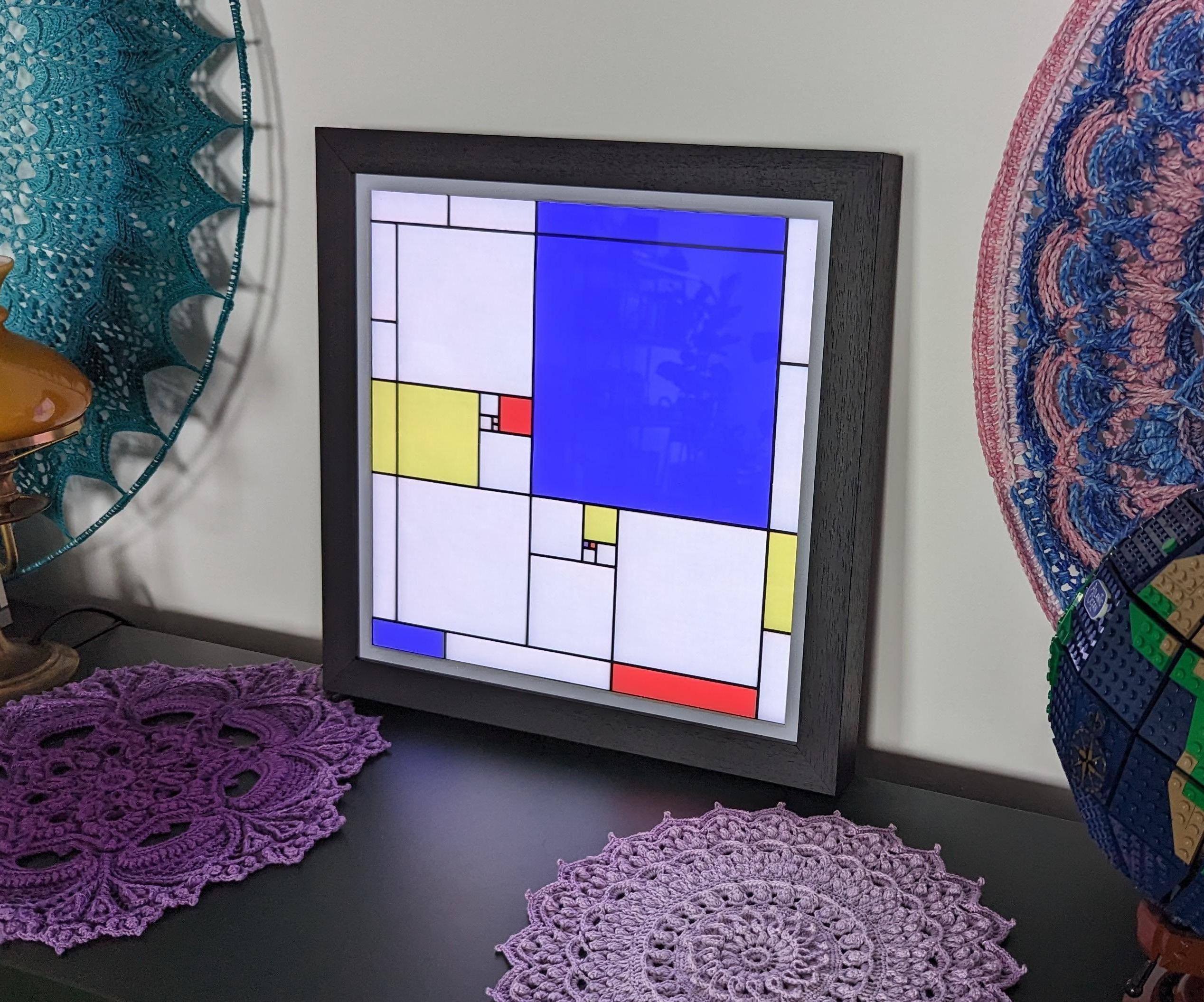 Fibonacci Mondrian Clock