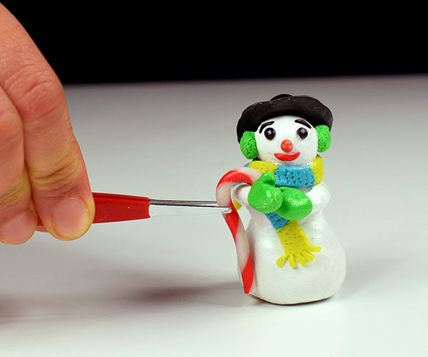 ♡ Miniature Polymer Clay Snowman ♡