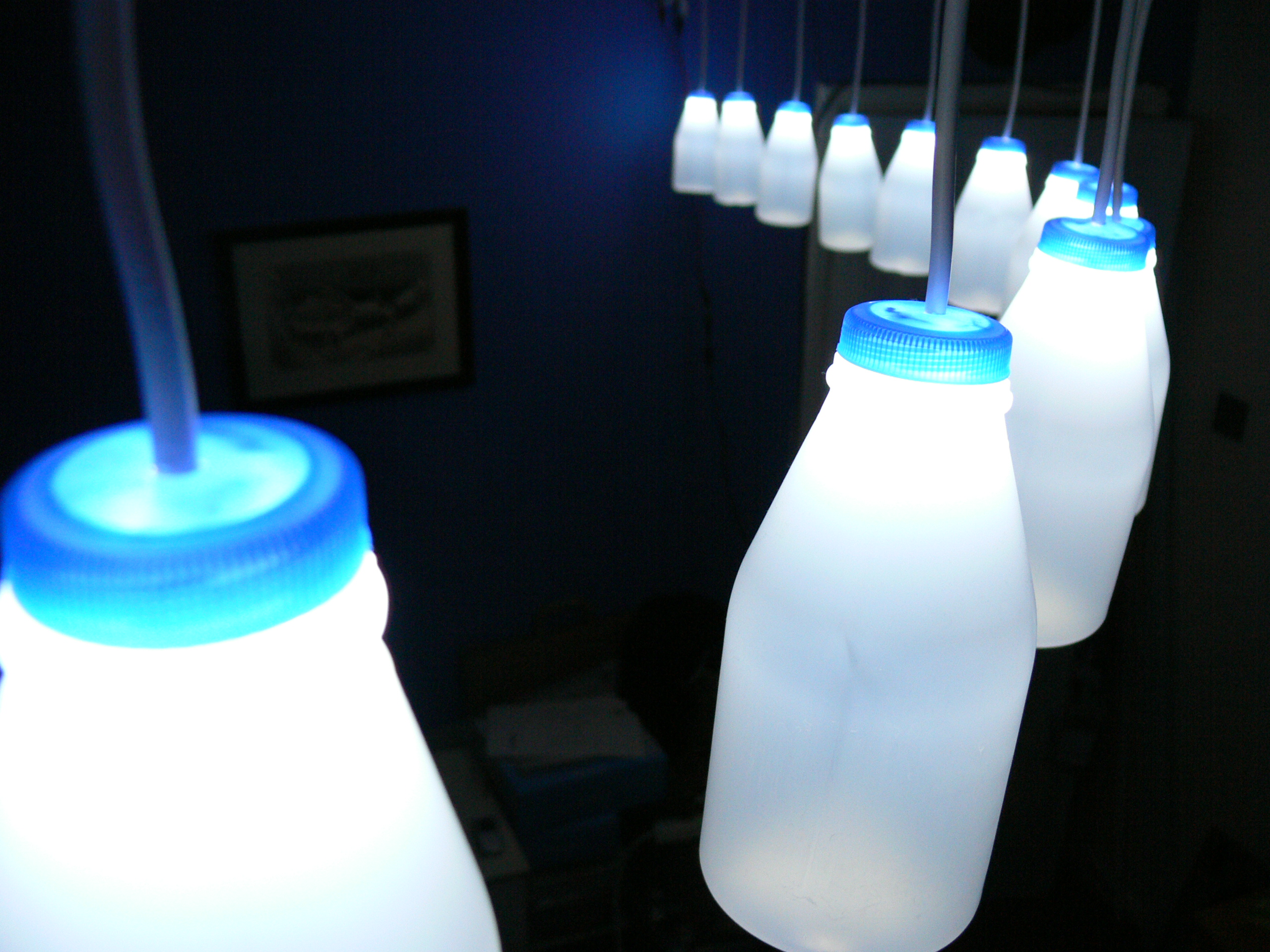 Addressable Milk Bottles (LED Lighting + Arduino)