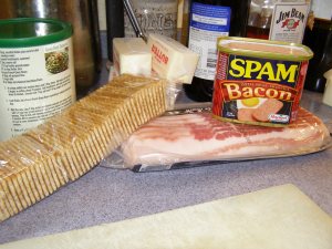 Bacon Wrapped Spamwiches