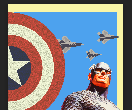 Vintage Comic Book Movie Poster