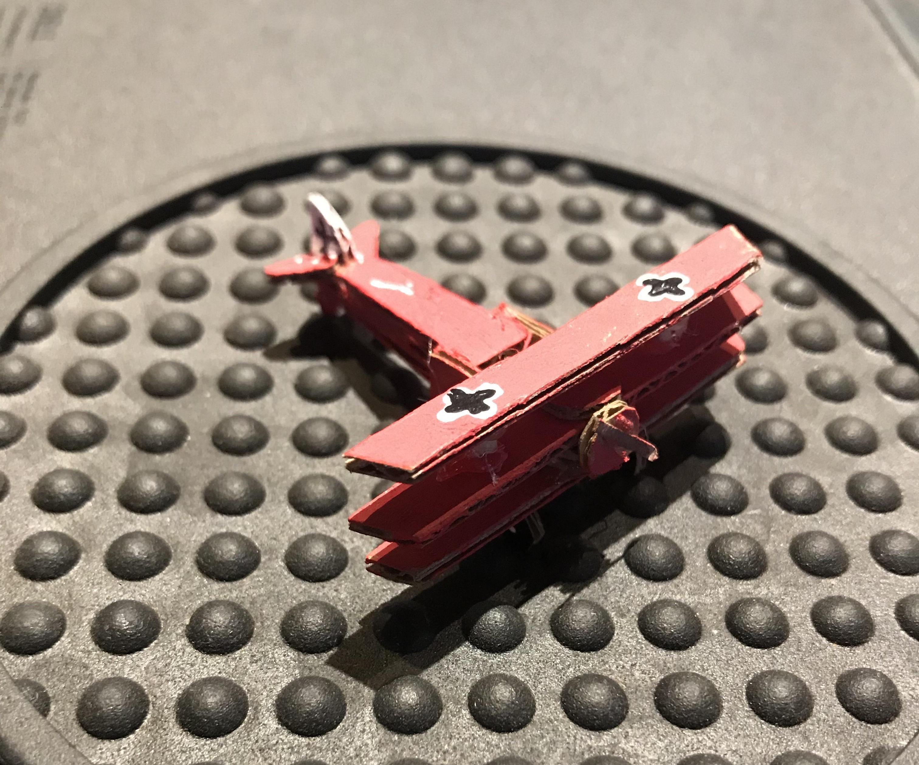 How to Make a Mini Red-Baron Fokker Tri-plane(With Cardboard)