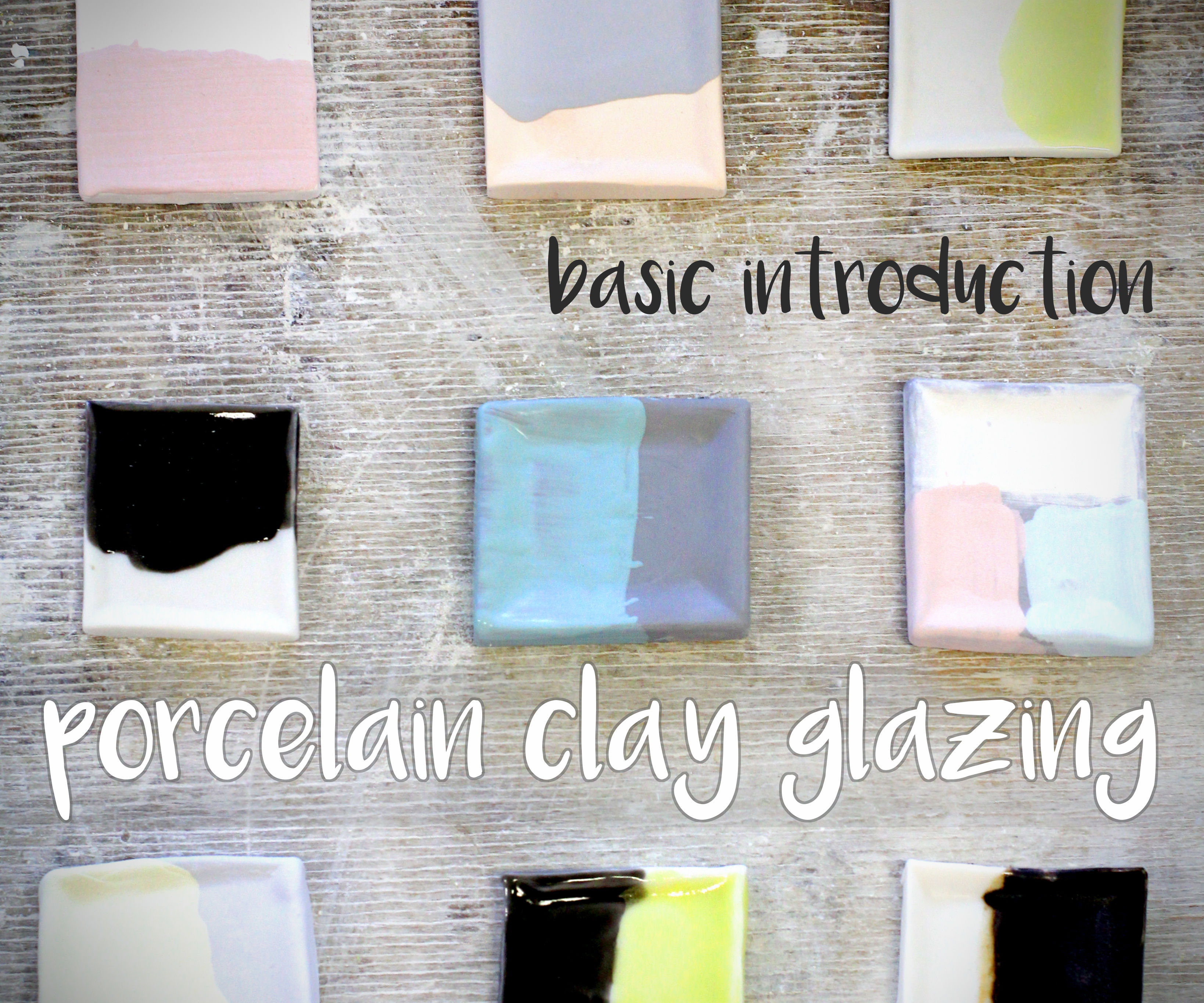 Porcelain Clay Glazing - Basic Introduction
