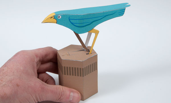 Paper Bird. Pendulum Powered Paper Project