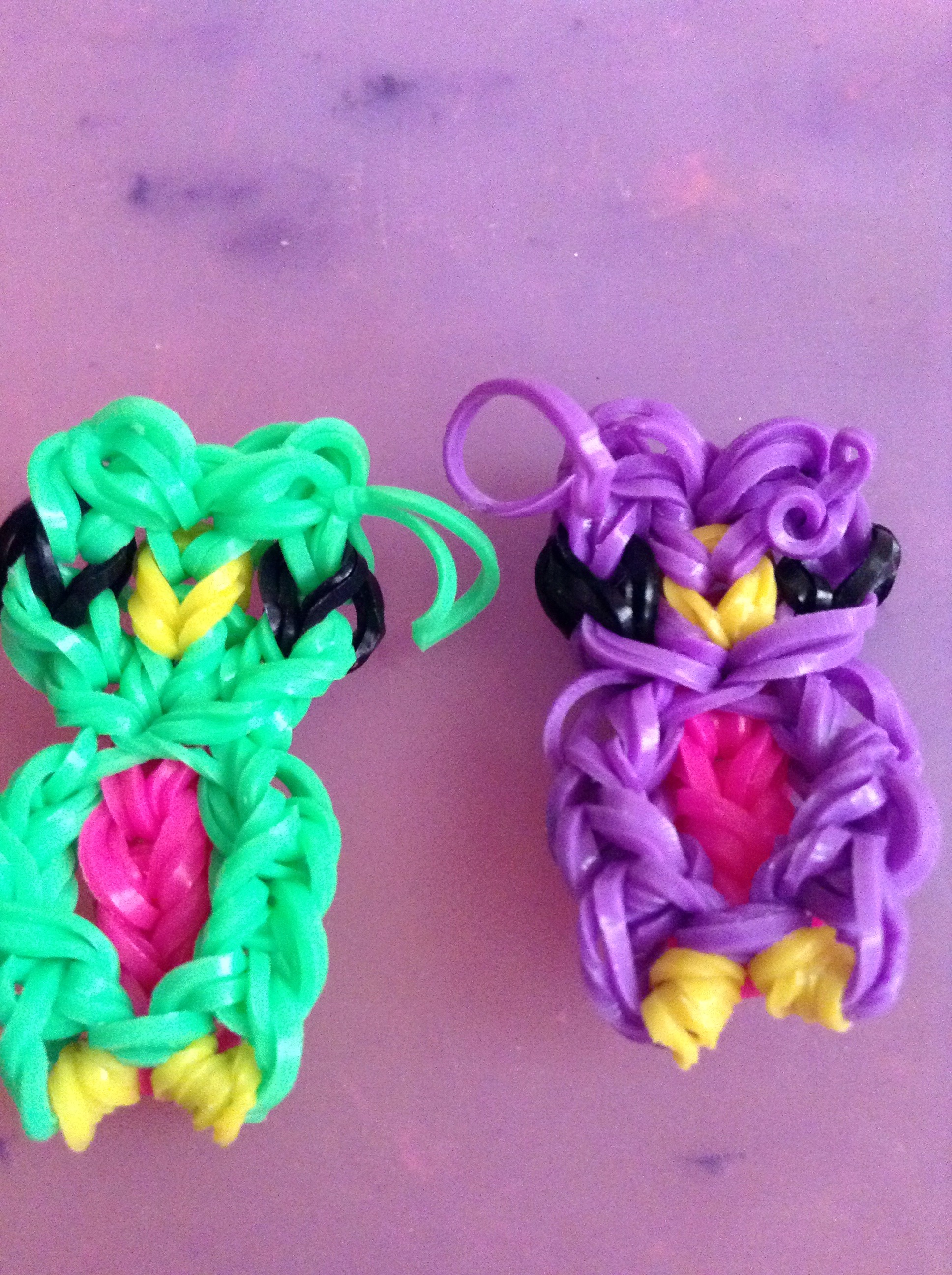 Rainbow Loom Owl Charm