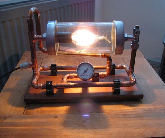 steampunkstyle lamp