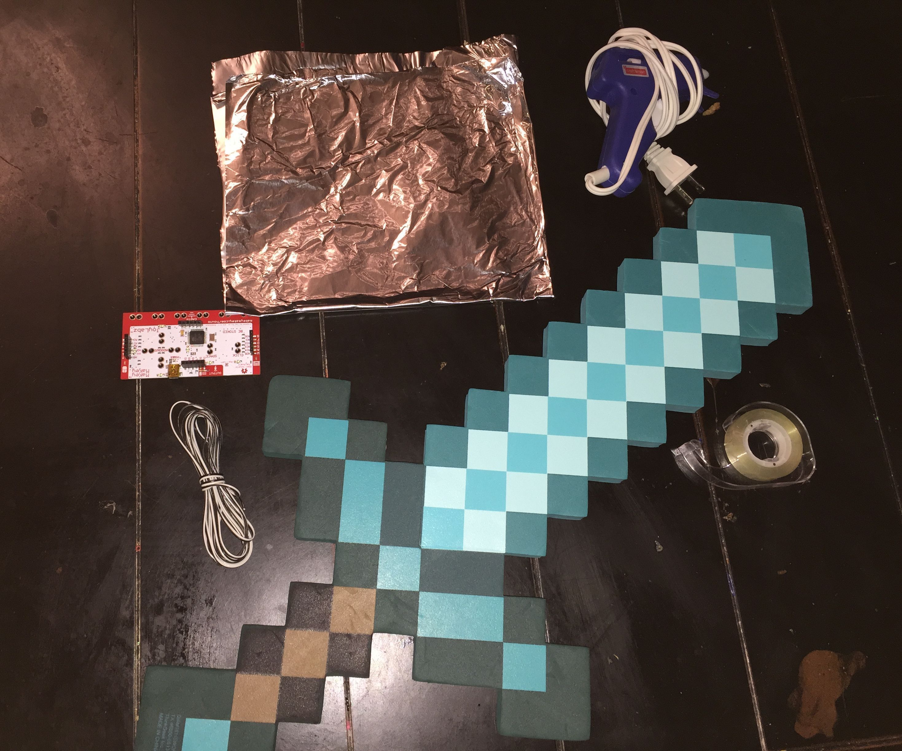 How do I make play sword interact with Minecraft with Makey Makey