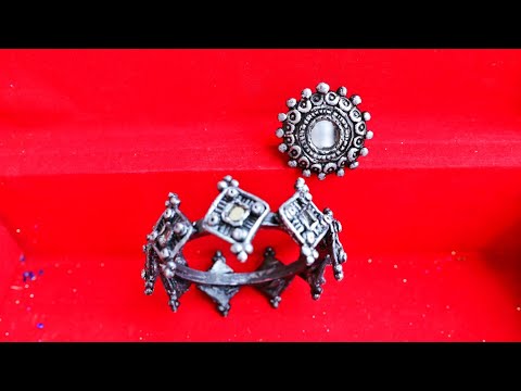 प्लास्टिक बोत्तल से सिल्वर क्ले गहने बनाए || Make Trending Silver Clay Jewellery From Plastic Bottle