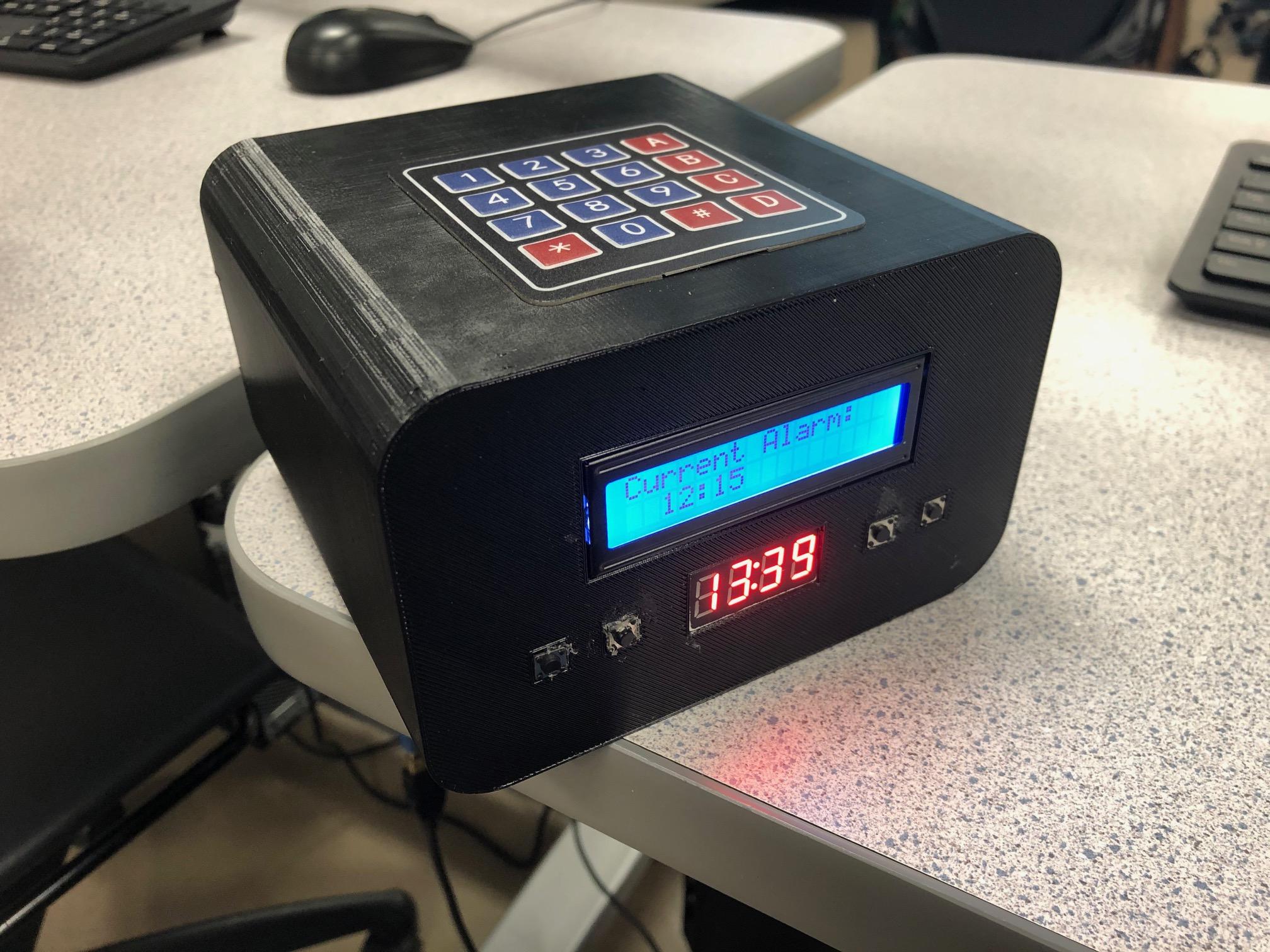 An Alarm Clock (but It Is Harder to Turn Off)