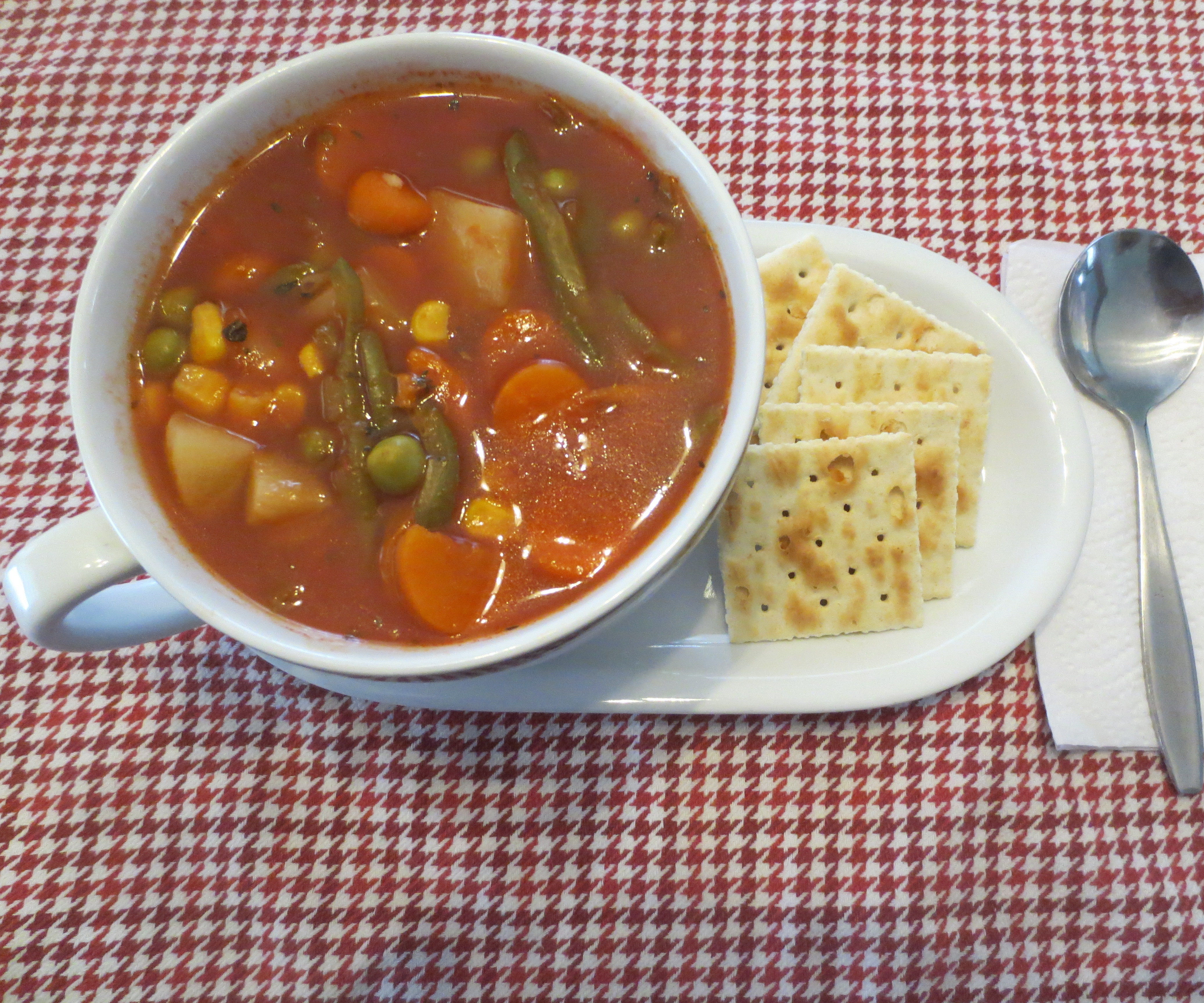 Easy Vegetable Soup Using Only Canned Vegtables and Seasoning