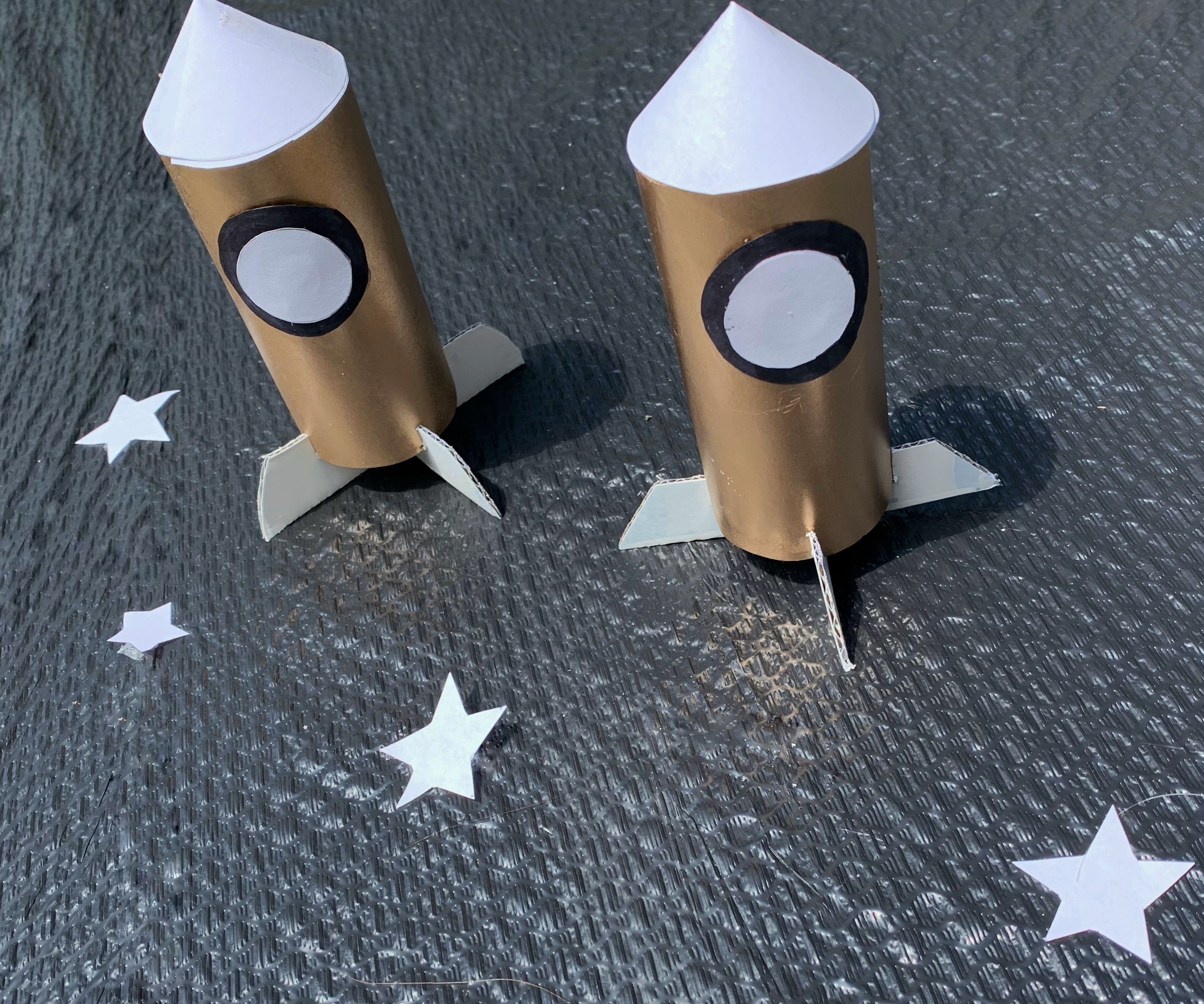 Recycled Toilet Paper Roll Rocket