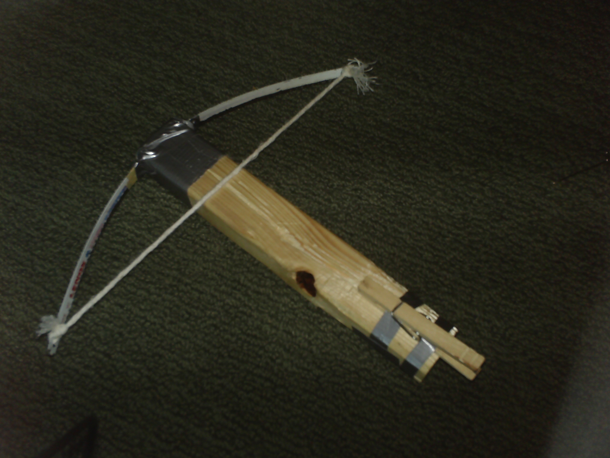 home made tension crossbow(no rubber bands!:D)