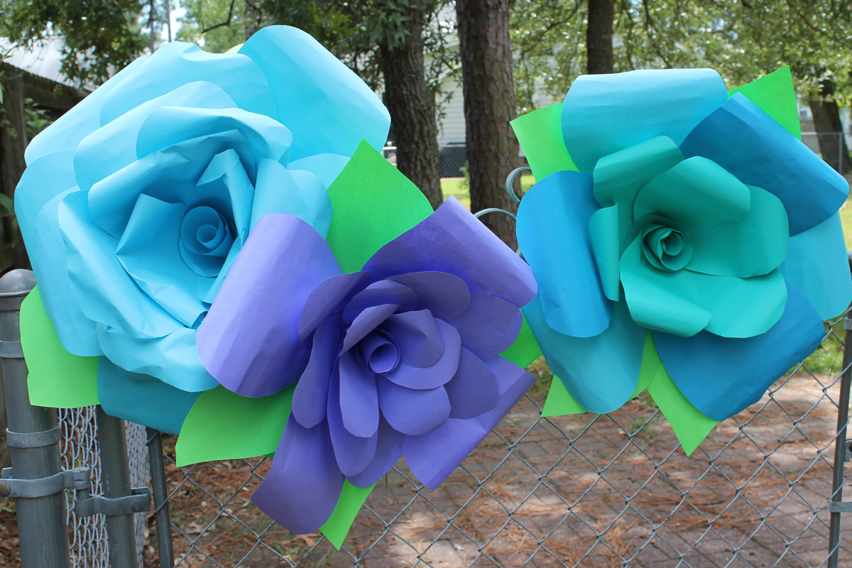 Giant DIY Paper ROSE Flowers!