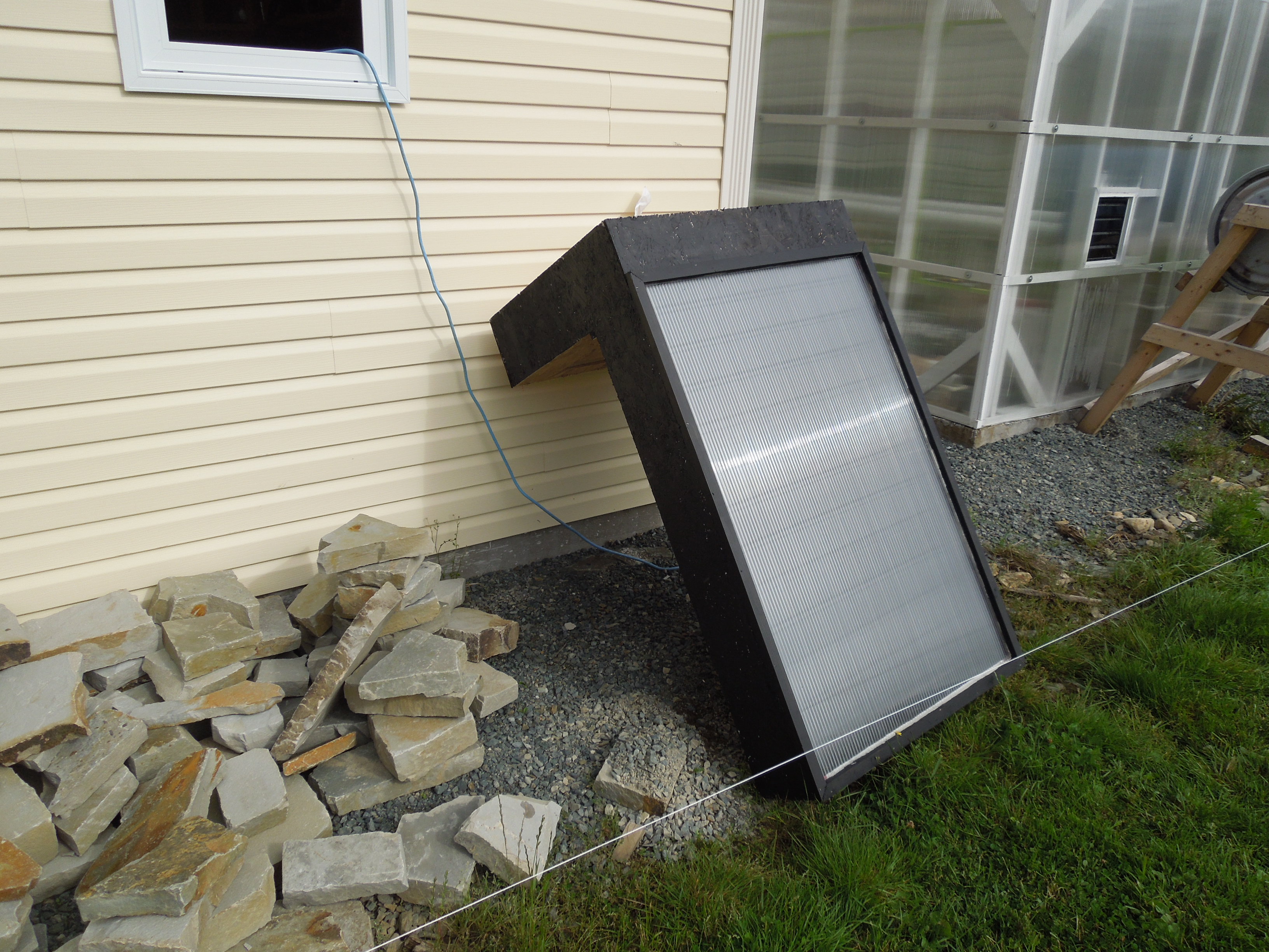 Window Mounted Solar Hot Air Furnace (Aluminum Soffit Based)