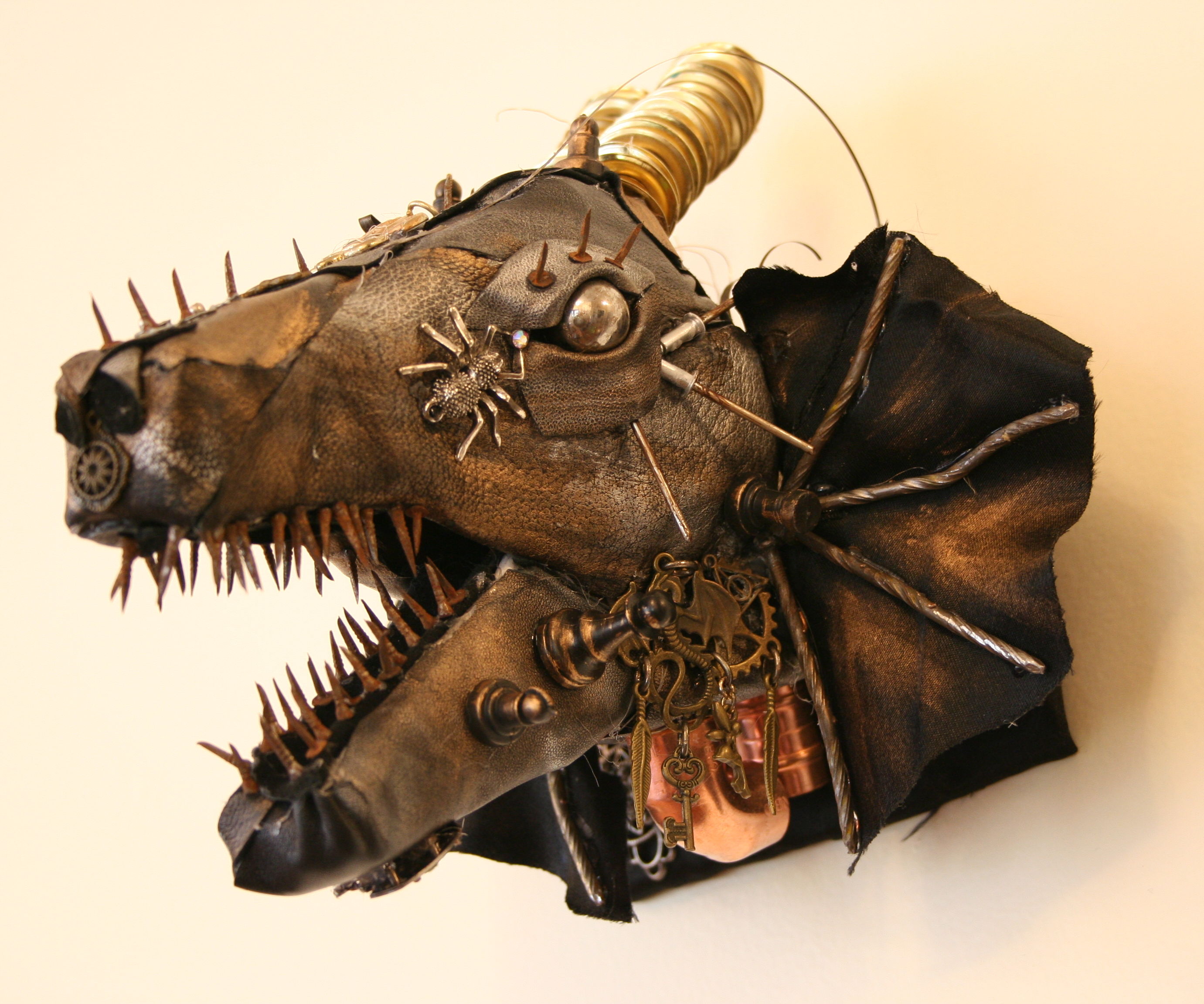 Steampunk Dragon Head With Cardboard