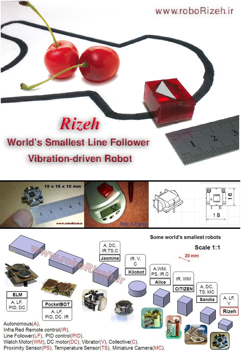 How to Make World's Smallest Line Follower Robot (robo Rizeh)