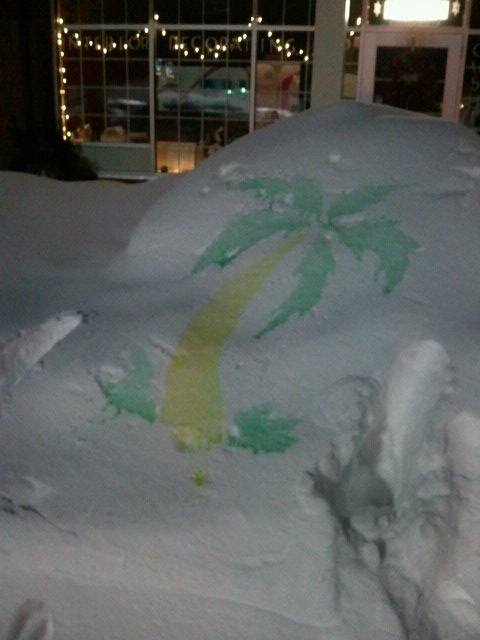 Snow Bank Street Art