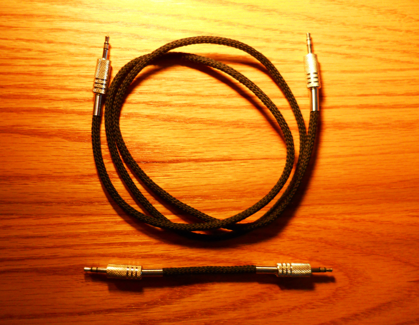Retro stereo patch cables from a USB cable