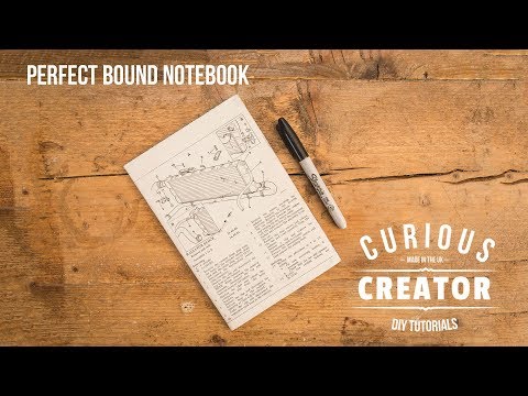 #30 Perfect Bound Notebook Bookbinding - DIY Curious Creator