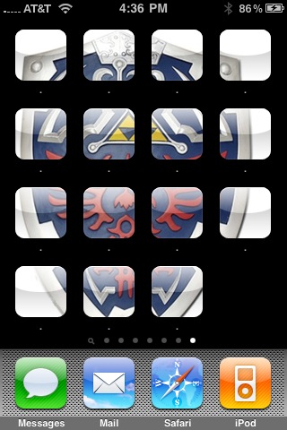 iPhone app mosaic.