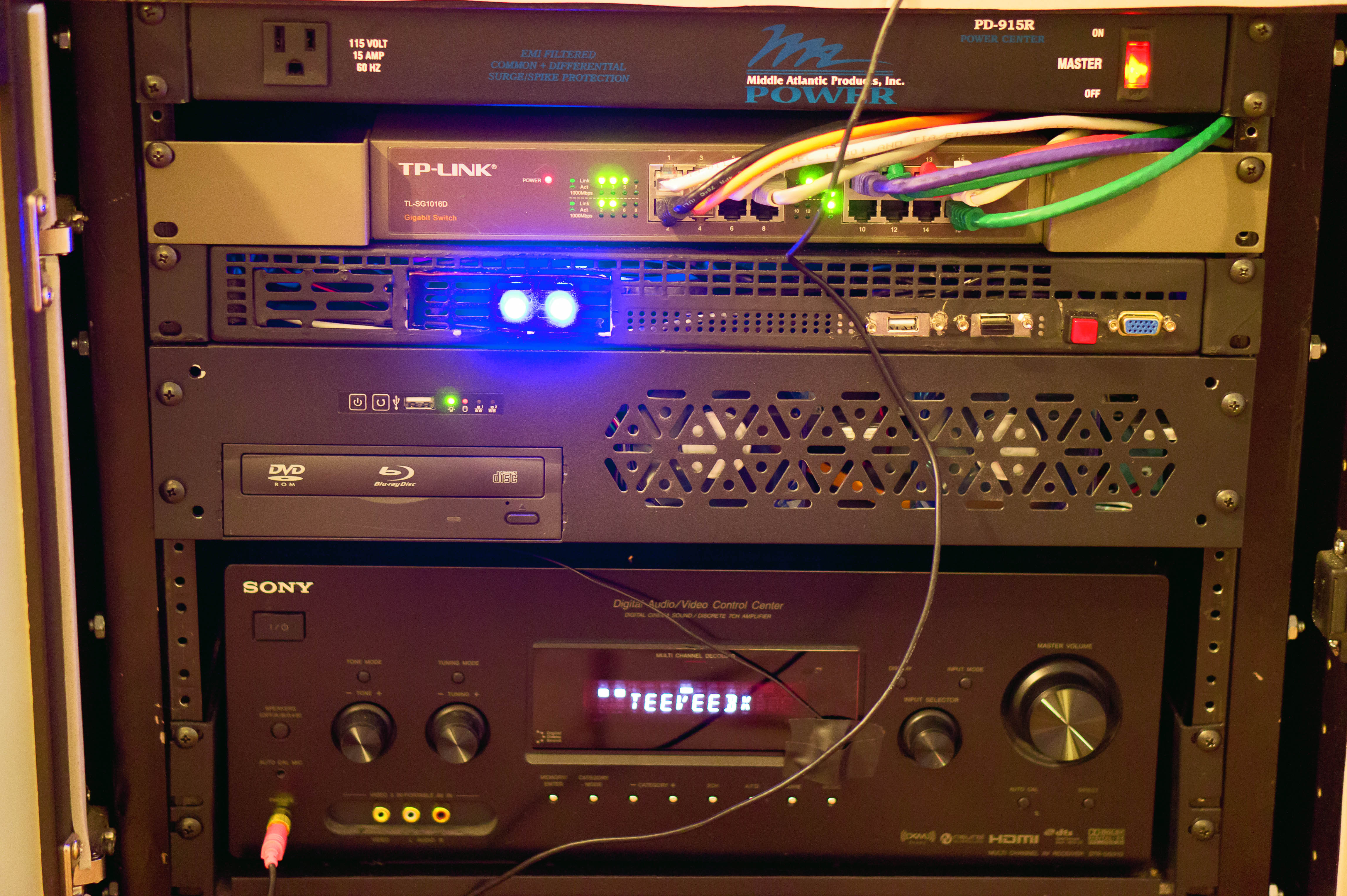 Garage door server using random upcycled electronics