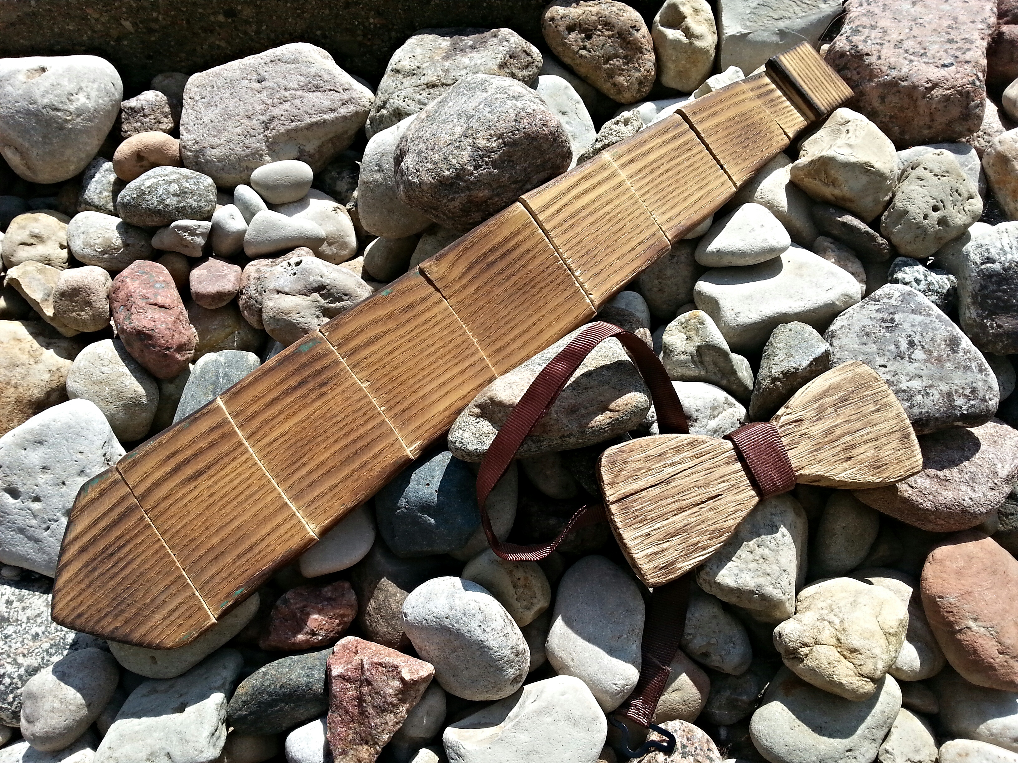 Wooden Tie and Bowtie