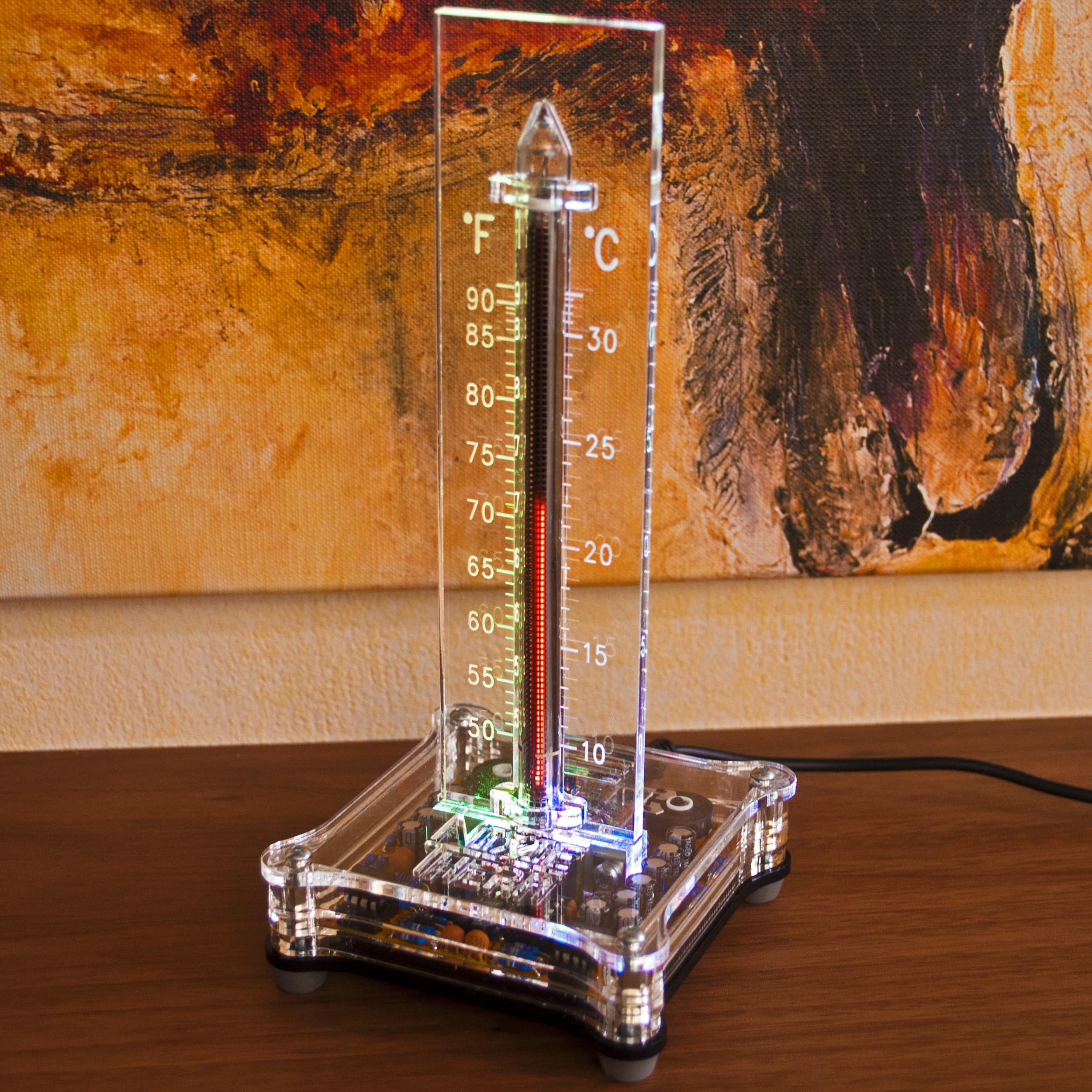 Analog IN-13 bargraph Nixie tube thermometer