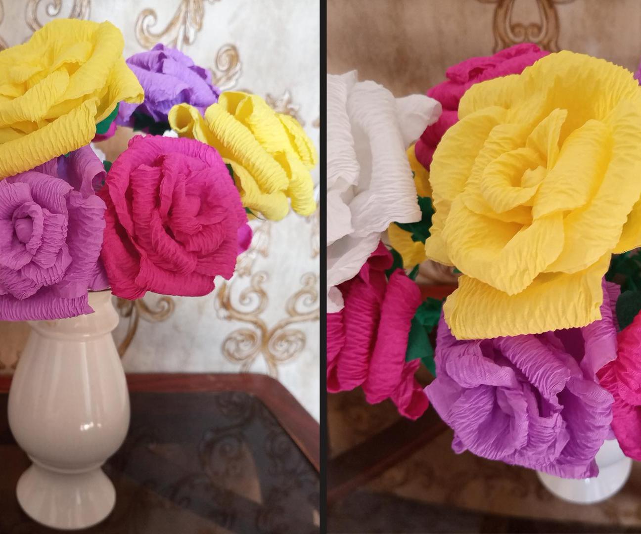 How to Make Flowers From Crepe Paper