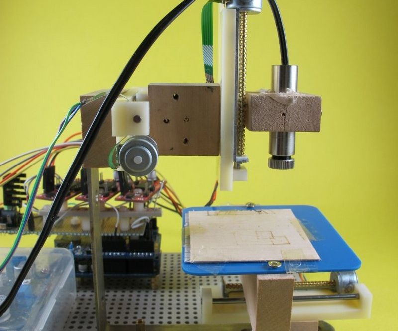 Arduino 3-axis Mini Lazer Paper-Cutter