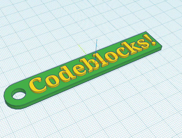 Tinkercad Codeblocks: Resizing Nametag