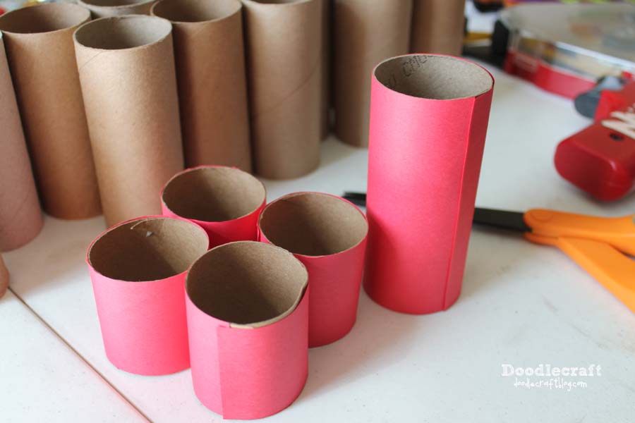 toilet paper roll upcycle craft advent christmas countdown calendar 24 days punch box poke treats (16).JPG