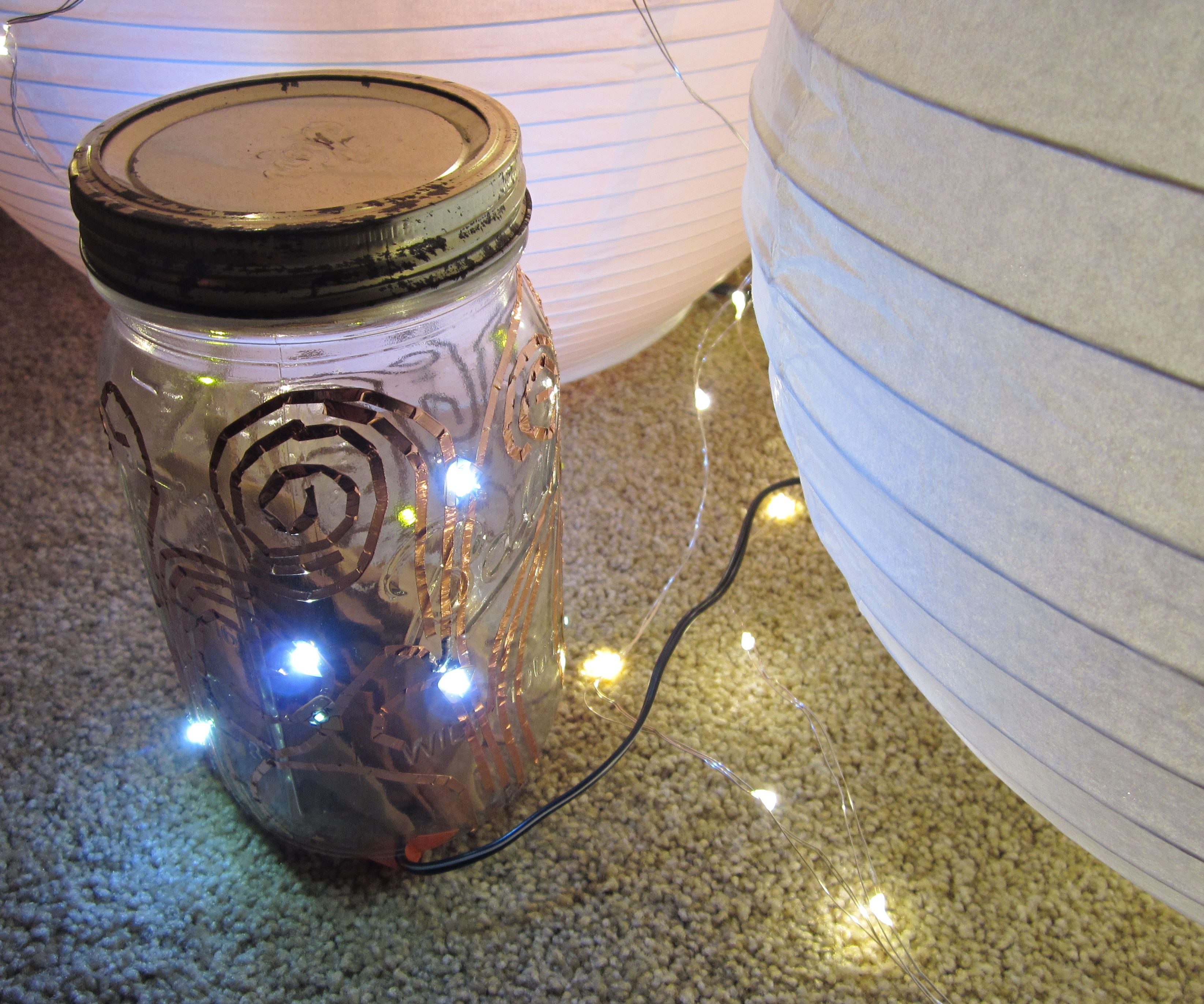 DIY Fairy Light Mason Jar w/Chibitronics