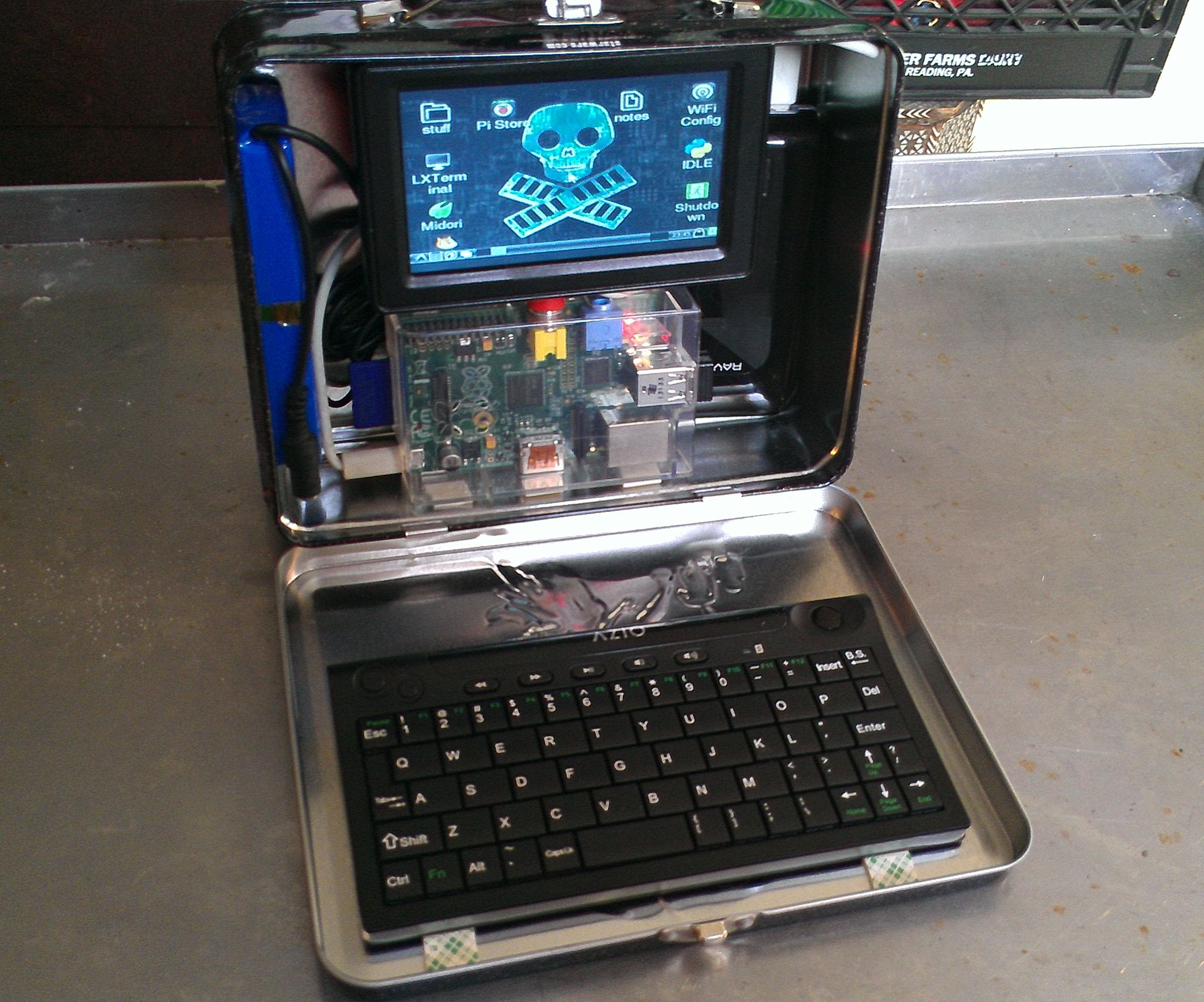 Lunch Box Computer With Raspberry Pi