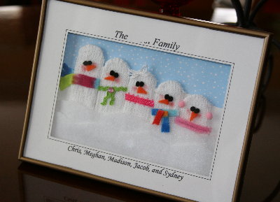 Snowman Family Diorama