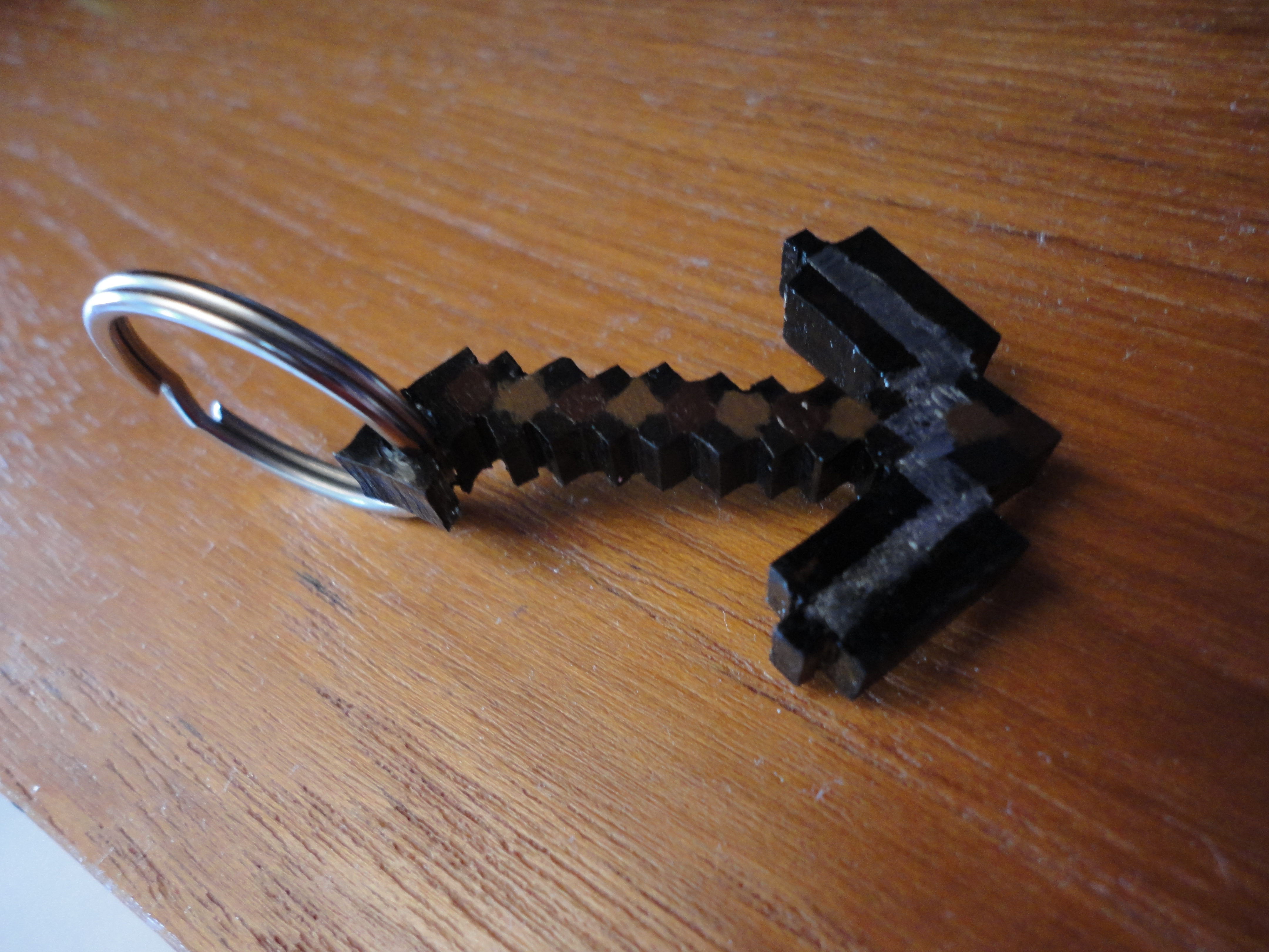 Minecraft Pickaxe Keychain