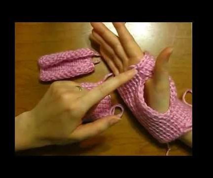 Tunisian Simple Mitts