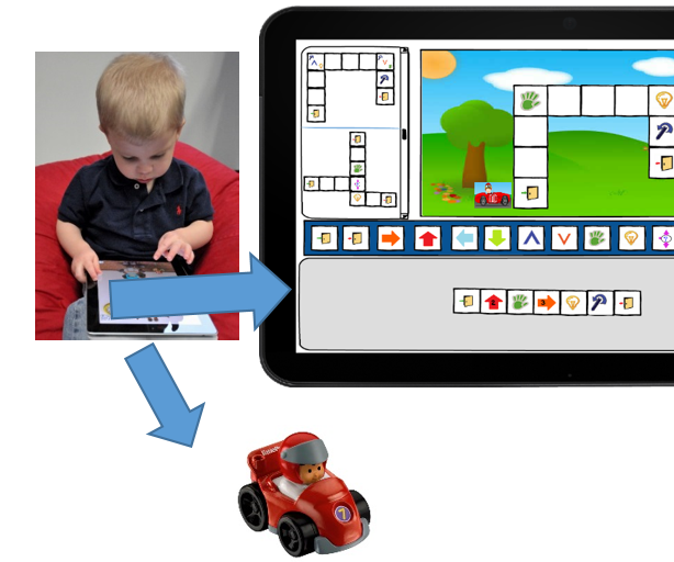 A touch game to teach programming concepts to children