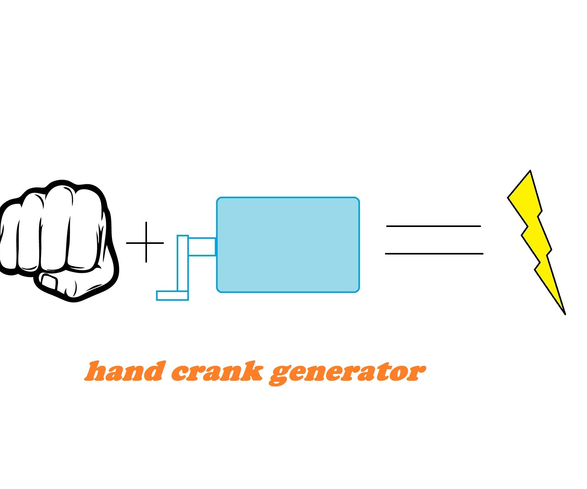 DIY hand crank generator 