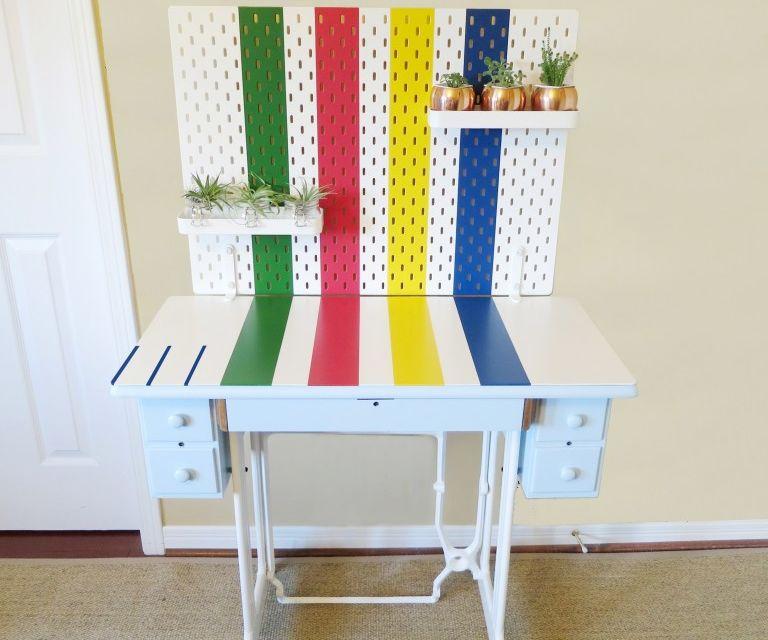 How to Paint Perfect Stripes: H.B. Point Blanket Inspired