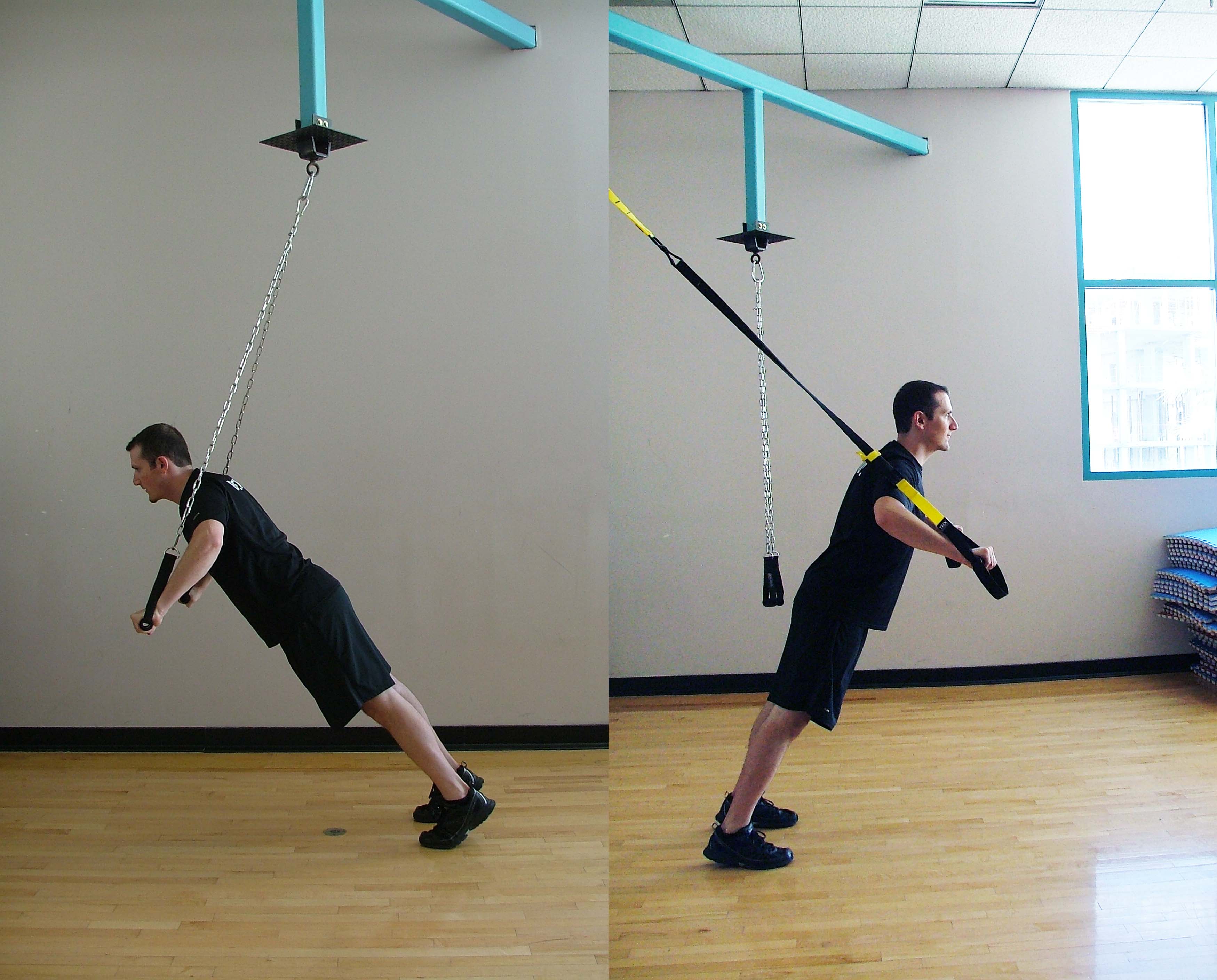 The Chains Suspension Exercise Device for Body Leverage Training