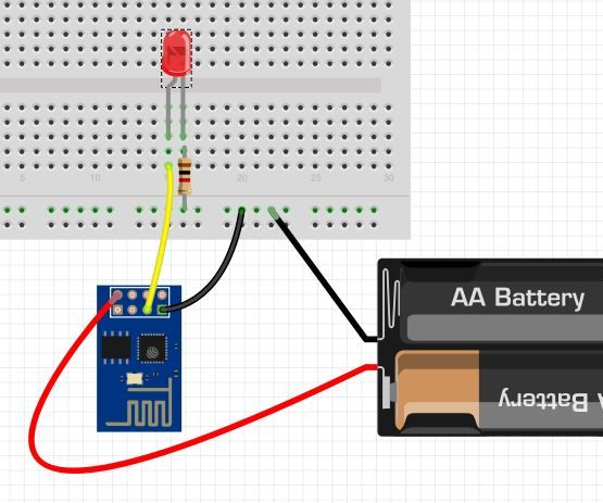 Blink for ESP8266 Native, Like Arduino Using Windows