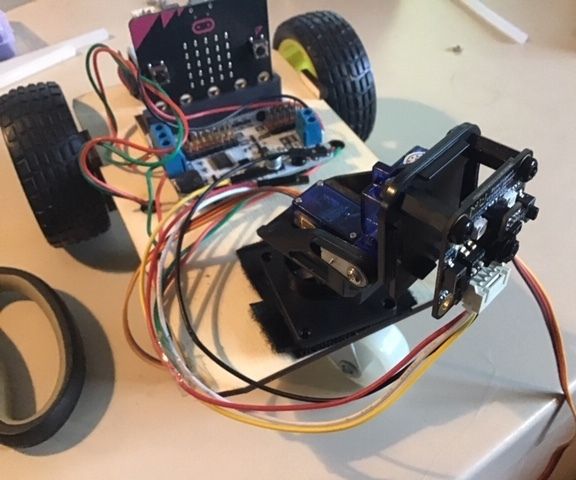 Micro:bit MU Vision Sensor - Installed on Smart Car