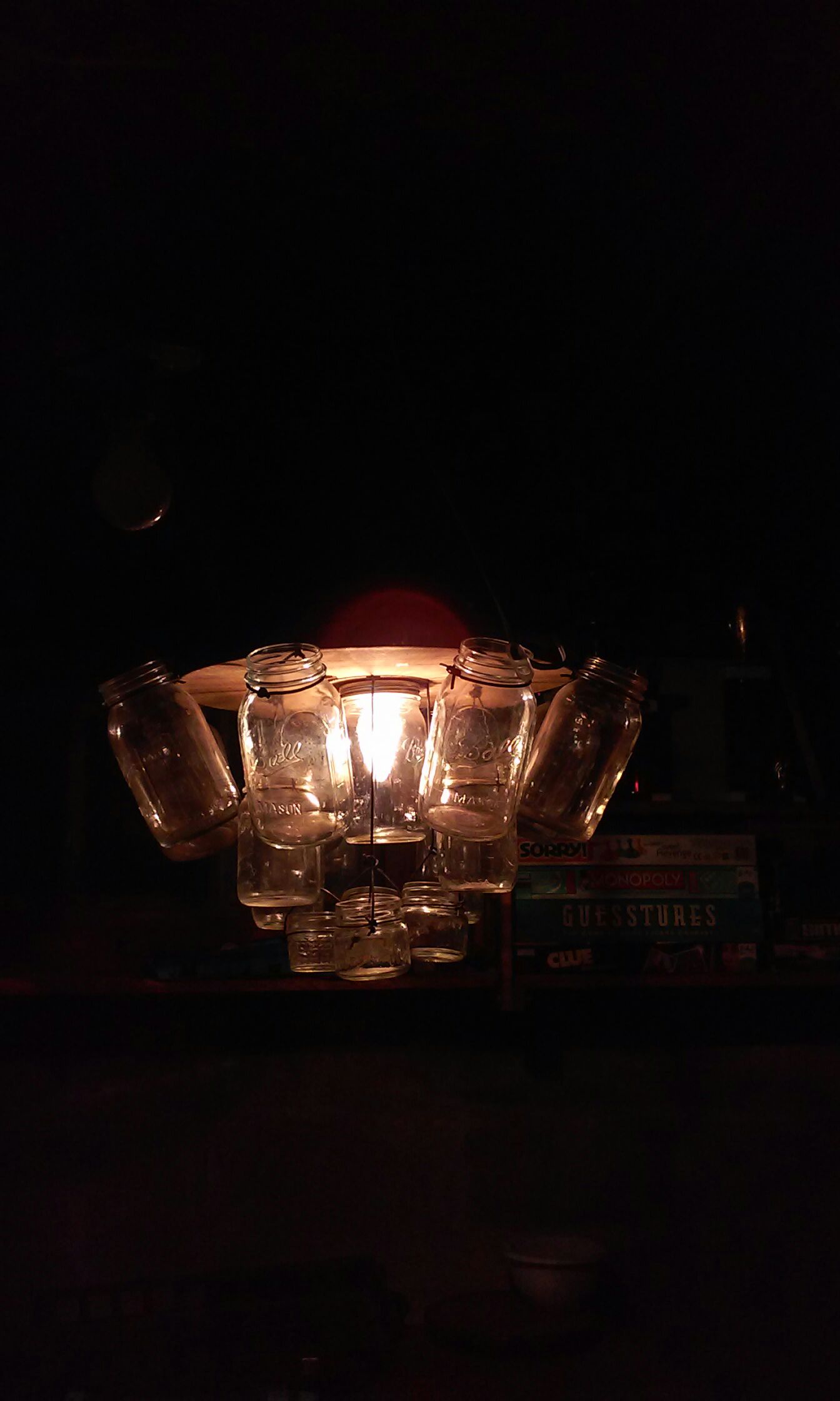 mason jar chandelier 