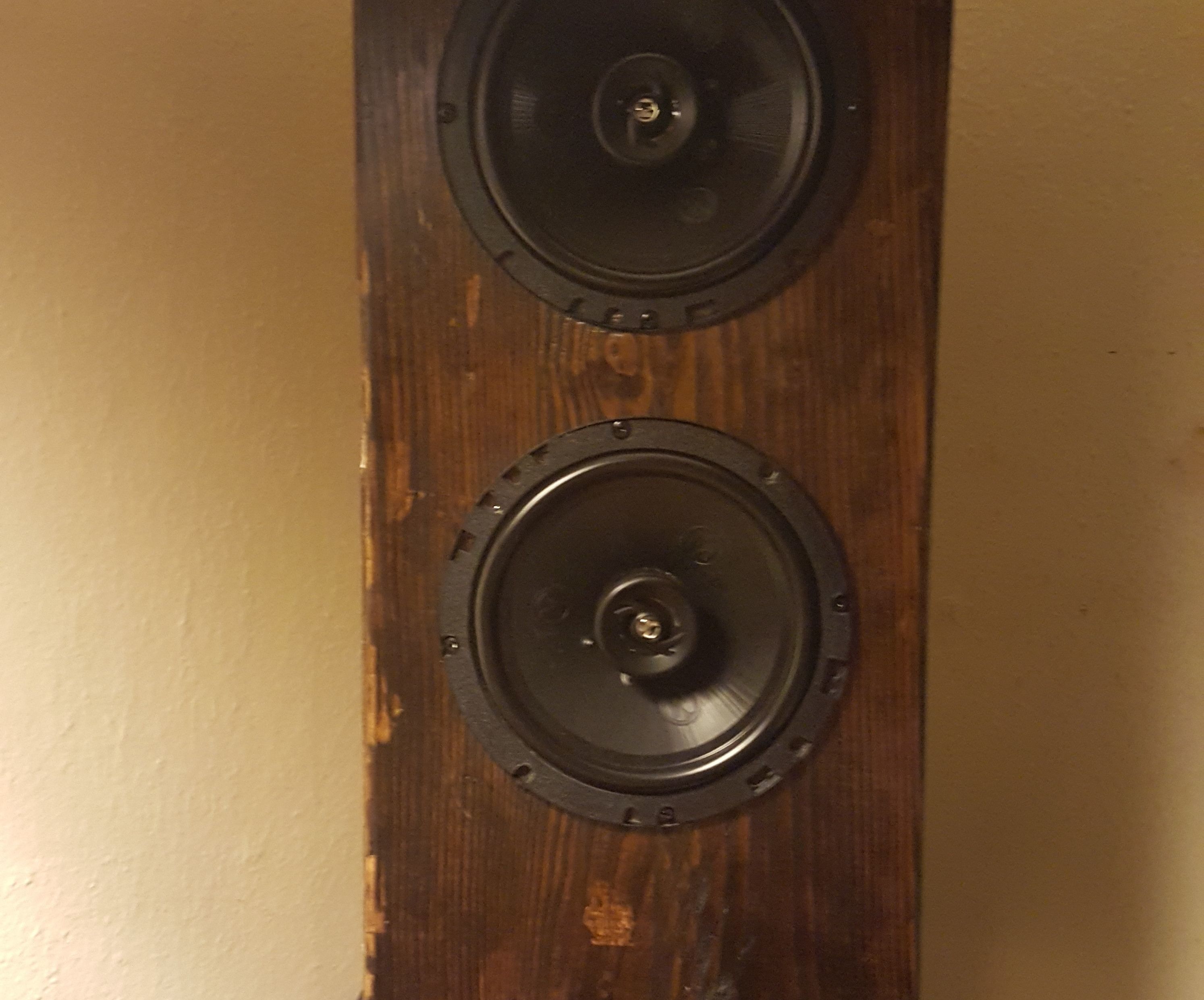 My bluetooth speaker tower and table