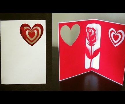 Rose pop up card